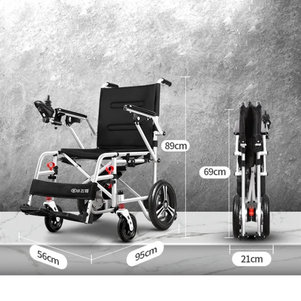 New Trending Super Lightweight Electric Wheelchair Lightweight Portable for Elderly and Disabled - Image 6