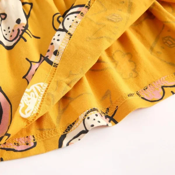 Sanlutoz Baby Dress Kids Girls Clothing Summer Cute Cartoon Fashion Short Sleeve Little Infants Clothes - Image 5