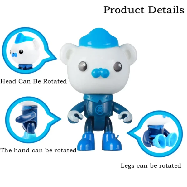The Octonauts toy set children's toys Barnacles Kwazii Peso Penguin Shellington Dashi Inkling anime action figure children's toy - Image 2