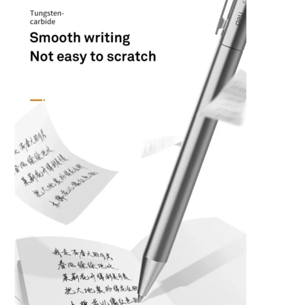 Xiaomi Deli Metal Gel Pen Rollerball Caneta ручка Ballpoint 0.5MM Signing Pens for Office Students Business Stationary Supplies - Image 3