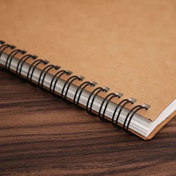 Sketch Book Retro Spiral Bound Coil Sketch Book Blank Paper Art Graffiti Notebook Stationery 2020 - Image 4