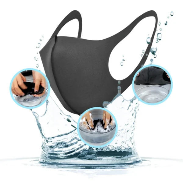 Cool Silk Cotton Face Mouth Mask for Man Woman Washable Reusable Anti Dust Windproof Mouth-muffle Mask Breathable PM2.5 PM042 - Image 2
