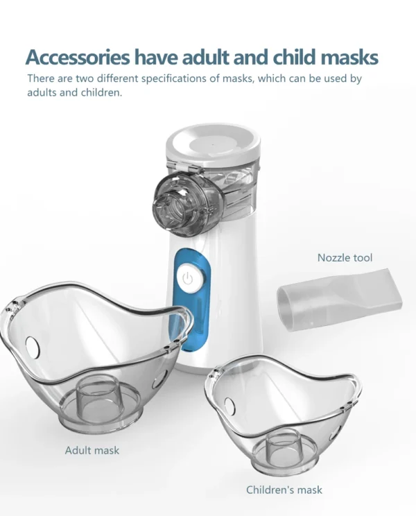 Handheld Portable autoclean Inhale Nebulizer Mesh Atomizer silent inhaler nebuliser inhalator for kids nebulizador portatil - Image 4