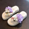 New Girls Beach Slippers Children Fashion Floral Slippers Women Home Shoes Kids and Mother Flip-flops Sandals Comfortable B711 - Image 2