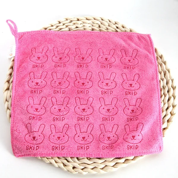 3 pcs/lot Baby Towel Cute Superfine Fiber Kid Bath Towels Washcloth Square Towel Children Kitchen Bathroom Wipe Wash Cloth Gift - Image 4