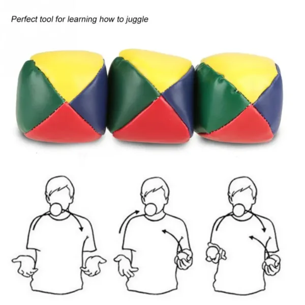 3Pcs/lot JUGGLING BALLS Learn to Juggle Beginner Kit Circus Outdoor Fun Kids Toy Balls Children Interactive Toys - Image 2