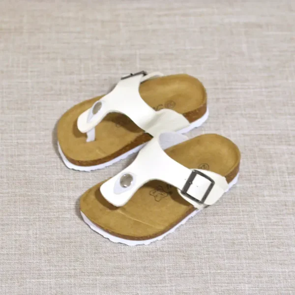 2019 Summer Parents Children Sandals Fashion Boys Cork Shoes Girls Sandals Beach Anti-slip Baby Flip-flops Size 22-39 - Image 2