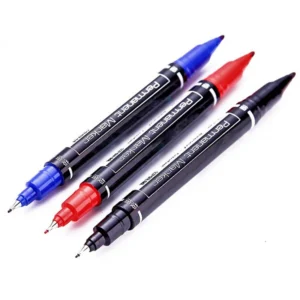 Waterproof ink Black Blue Red 6824 Permanent Marker dual tip 0.5/1.0 mm Nib Student school office Supplies Art painting Pen