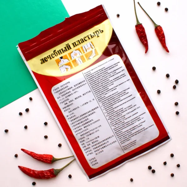 KONGDY Health Care 10 Pieces/Bag Pain Patch Chinese Medical Hot Capsicum Plaster for Joints Pain Relieving Porous Chilli Patch - Image 3