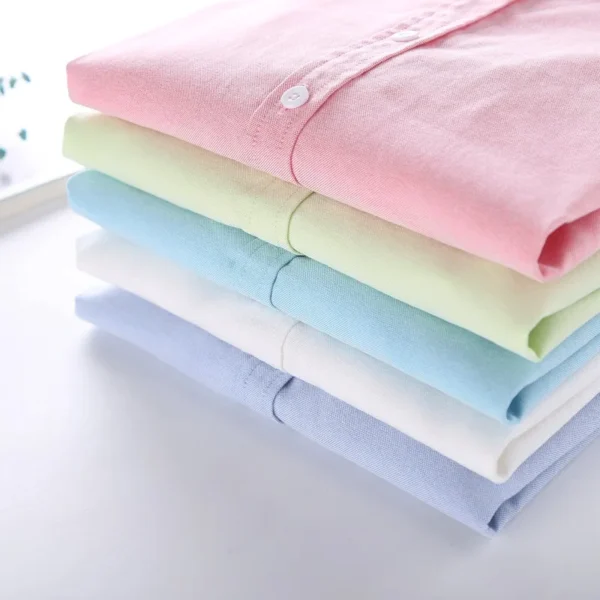 Women Blouse 2023 New Casual BRAND Long Sleeved Cotton Oxford White Shirt Woman Office Shirts Excellent Quality Blusas Lady - Image 4