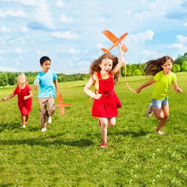 48cm Large EVA Foam Aircraft Toy Hand Throw Flight Glider Aircraft Airplane DIY Model Toy Throwing Roundabout Airplane Kid Gifts - Image 2