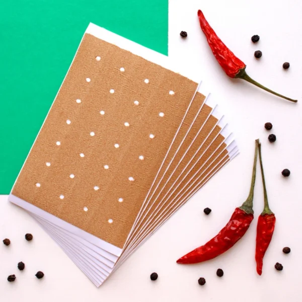 KONGDY Health Care 10 Pieces/Bag Pain Patch Chinese Medical Hot Capsicum Plaster for Joints Pain Relieving Porous Chilli Patch - Image 4