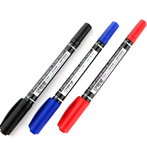 Waterproof ink Black Blue Red 6824 Permanent Marker dual tip 0.5/1.0 mm Nib Student school office Supplies Art painting Pen - Image 6