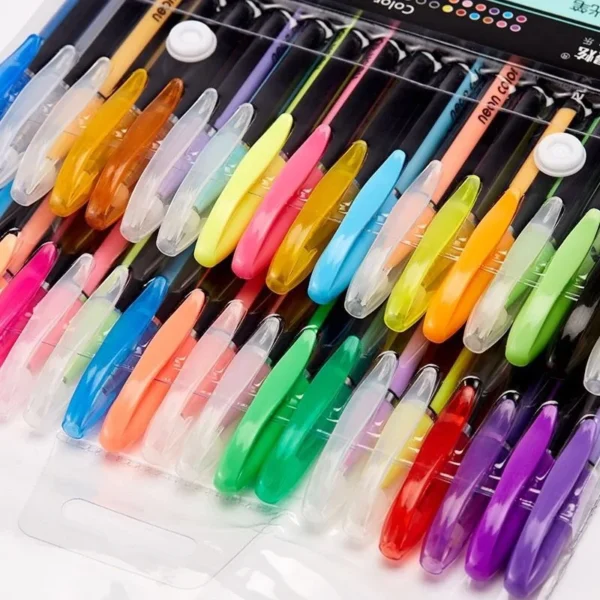 12Pcs/Set Gel Pen Set Glitter Gel Pens For School Office Adult Coloring Book Journals Drawing Doodling Art Markers Promotion Pen - Image 4