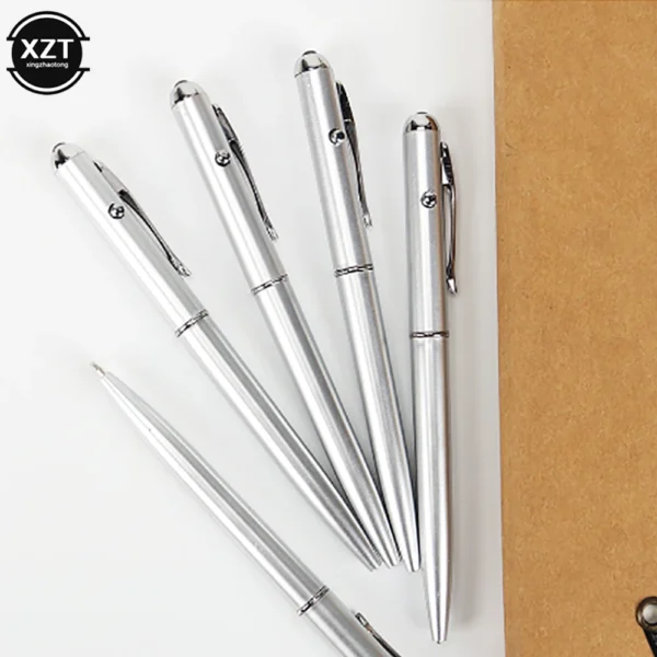 Invisible Ink Pen With Uv Light Hidden Handwriting Novelty Ballpoint Pens Office School Supplies Magic Secret Ballpoint pen - Image 2