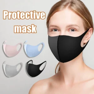 1/5/10pcs Adult Face Mask Washable Mouth Mask Black Cotton Anti Dust Mascarilla Respirator Protective Reusable Masque Filter 70%
