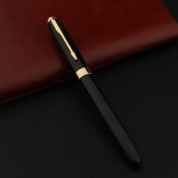 High Quality Metal 388 Fountain Pen Business Black Golden Student Stationery Office School Supplies Gift Ink Pens - Image 5