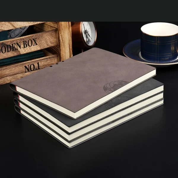 Agenda Organizer Hardcover Note Book Office School Supply PU Leather A5 Notebook Notepad Diary Business Journal Planner W3JD - Image 3