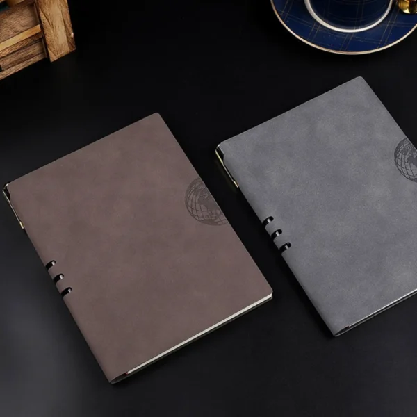Agenda Organizer Hardcover Note Book Office School Supply PU Leather A5 Notebook Notepad Diary Business Journal Planner W3JD - Image 2