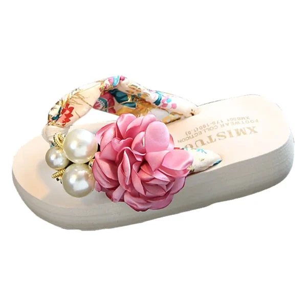 New Girls Beach Slippers Children Fashion Floral Slippers Women Home Shoes Kids and Mother Flip-flops Sandals Comfortable B711 - Image 6