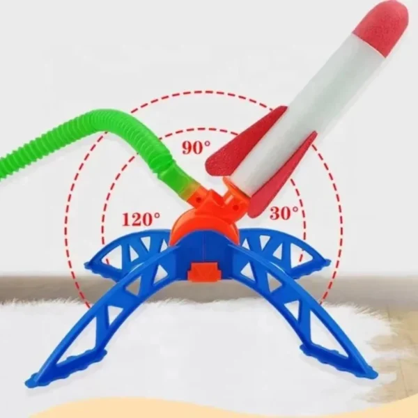 Kids Outdoor Rocket Foot Pump Outdoor Air Pressing Soaring Rocket Suit Jumps Air Powered Rocket Launcher Game Children Toy Gifts - Image 6