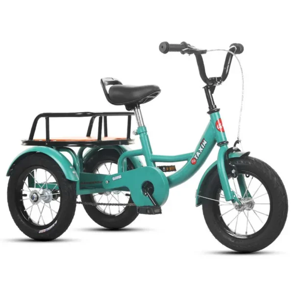 2023 New 3-9 Year Old Children's Tricycle Safety Bicycle Trike Twin Toy Double Baby Stroller Carriage Dropshipping - Image 6