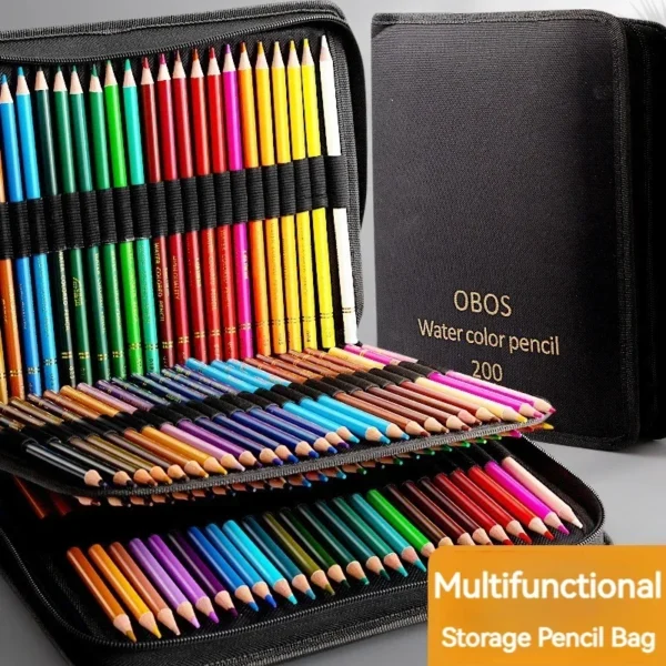 200/120/72/48 Colored Pencils Oil / Watercolor Color Pencils with Cloth Bag For Professional Drawing Sketching Art Supplies - Image 5