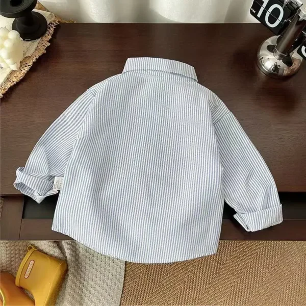 IENENS Kids Shirt Tops Clothes Child Spring Thin Shirts Toddler Infant Boy Long Sleeve Tees 1 2 3 4 Years Baby Shirt - Image 3