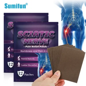120pcs Sumifun Sciatic Nerve Pain Plaster Piriformis Syndrome Muscle Relief Back Lumbar Disc Herniation Relieving Sciatica Patch