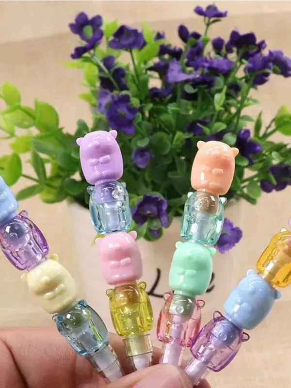 2pcs/Set Cute Bear Non Sharpening Mechanical Pencil Student Writing Pen School Office Supplies Pencil Stationery Gifts - Image 5