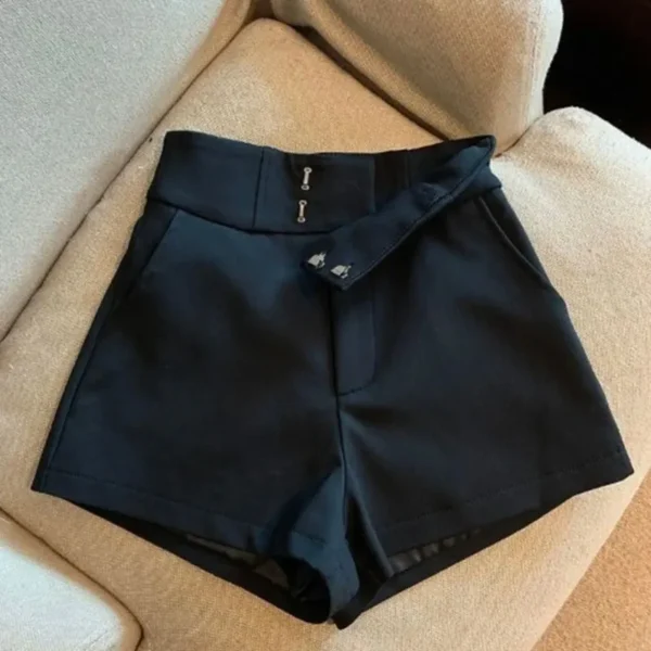 Women Shorts Mooyufon Black Shorts Women Harajuku Elegance High Waisted Shorts A Line Slim Casual Hot Girl Straight Pants Sexy - Image 4