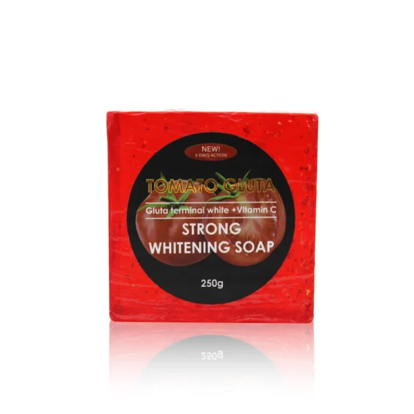 Gluta Master Tomato Gold Leaf Whitening Soap 250g Cleans Skin Fades Spots Shrinks Pores Contains Vitamin C Glutathione - Image 6