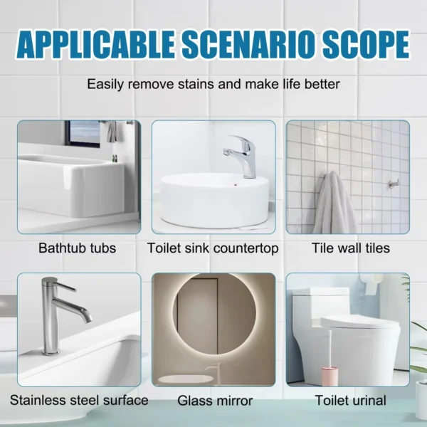 Porcelain Tile Marble Cleaning Spray Rust Stains Removal Decontamination Floor Cleaner Moisture Proof Ceramic Tile Maintenance - Image 5