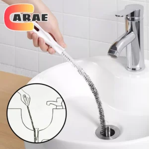 Pipe Dredging Brush Flexible Drain Brush Household Sewer Animal Pet Hair Catcher Sink Cleaning Brush for Kitchen Bathroom