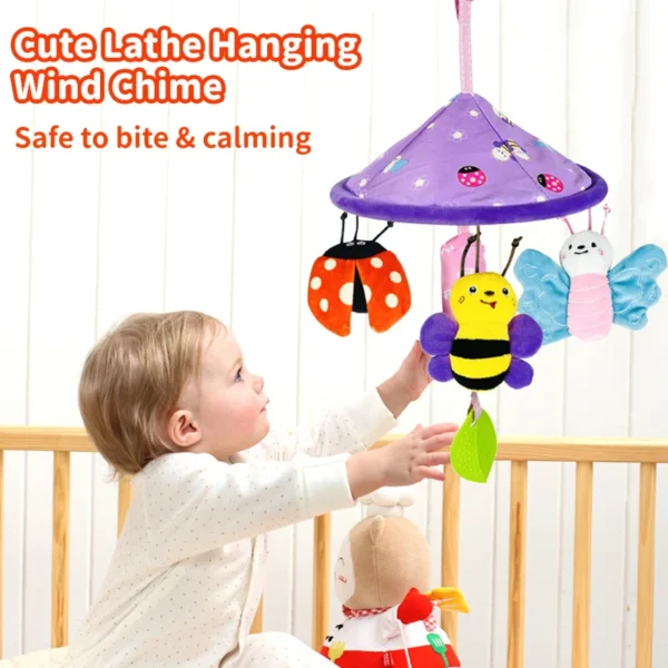 New Baby Plush Stroller Toys Hanging Rattles Sensory Learning Toy Baby Rattles Mobiles Animal Educational Baby Toys 0-12 Months