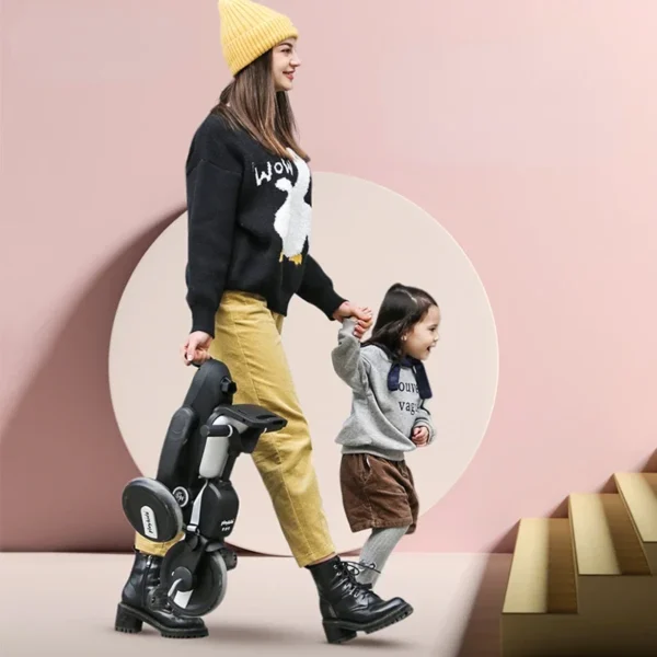 Children's Tricycle Multifunction Folding Baby Strollers Three Wheel Strollers Bidirectional Pram for Kids Trolley Baby Carriage - Image 4