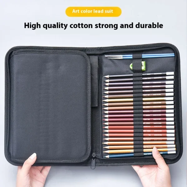 36/50/72-Piece Colored Pencil Set With Canvas Roll-Up Case - Perfect For Student Adult Coloring Drawing Sketching And Crafting - Image 4