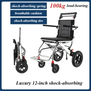 12-Inch honeycomb wheel folding lightweight wheelchair scooter tie rod model