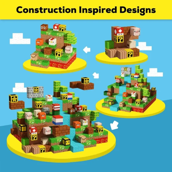 Magnetic Building Blocks Super Mario Toddler Toys for Boy Girl 3+ Build Magnet Cube STEM Game Sensory Christmas Gift for Kid Set - Image 6