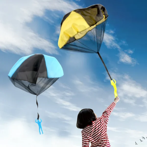 Decompression Toy Kid Mini Parachute Indoor Outdoor Sport Toy Kindergarten Hand Throwing Small Toy Parent-child Interactive Game - Image 2