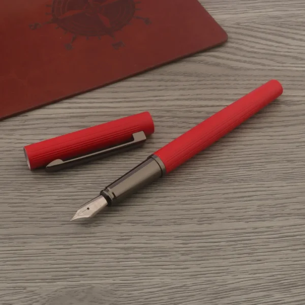 luxury Metal 03 Fountain Pen Gun grey Frosted blue ink pen Stationery Office school supplies ink pens - Image 2