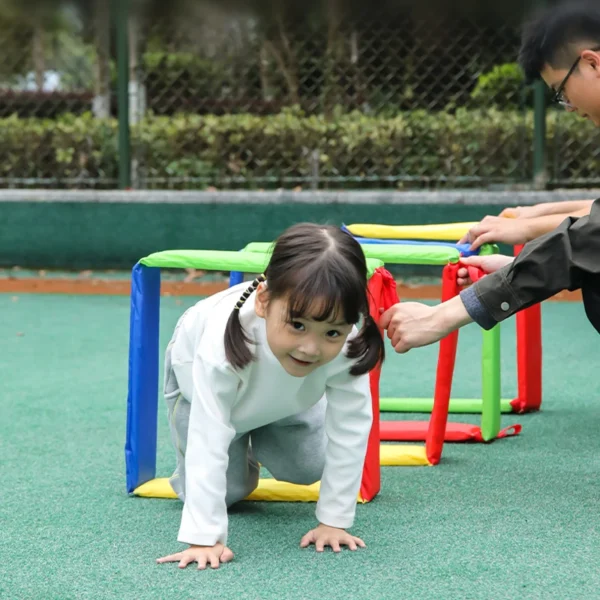 Children Fun Outdoor Games Jump Frame Drill Holes Toys Sensory Integration Training Kindergarten Kid Sports Props Multiple Plays - Image 4