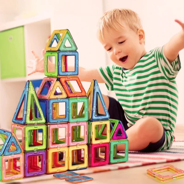 Magnetic Building Blocks Big Size and Mini Size DIY Magnets Toys for Kids Designer Construction Set Gifts for Children Toys - Image 4