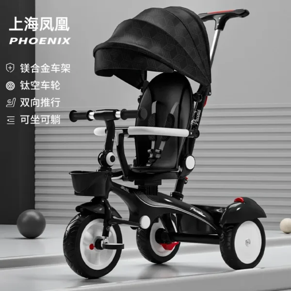 2024Ultra-light foldable children's two-way child trolley baby high view baby stroller