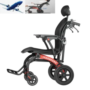 YYSK high-end series soft wheelchair lightweight and portable manual wheelchair for travel the elderly