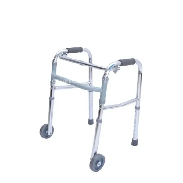 Stainless Steel Elderly Walker Walking Cane Walker Aid Non-slip Four-legged Help Handrail Frame Rehabilitation Walking - Image 3