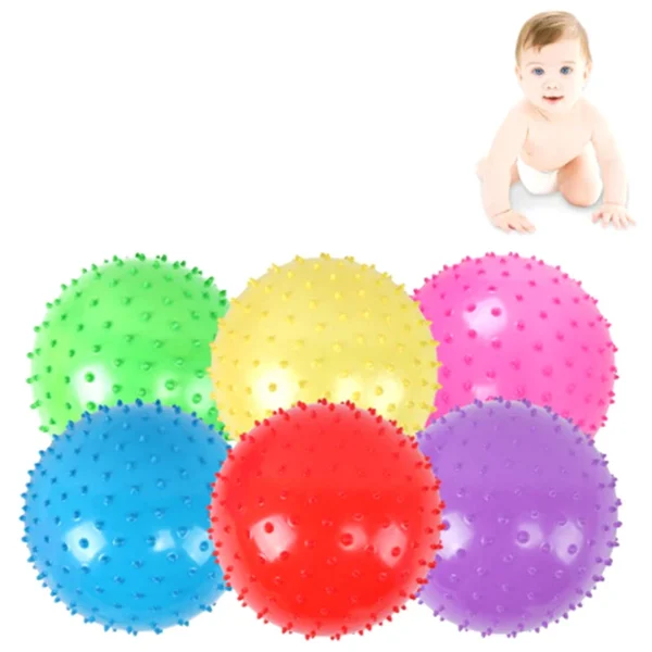 Kids Inflatable Ball Rubber Toy Baby Outdoor Thorn Balloon Developmental Ball - Image 3