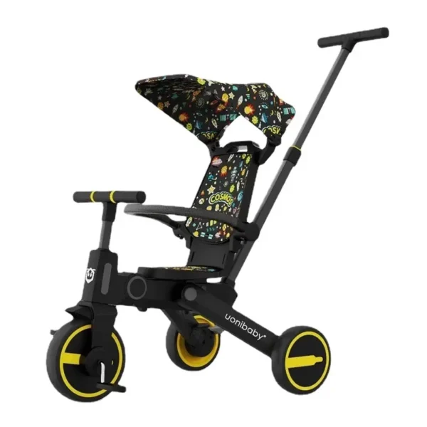 Uonibaby Seven-In-One Foldable Lightweight Tricycle Stroller for Kids Baby Pedal Car Hand Push Cart Portable Children's Trike - Image 4