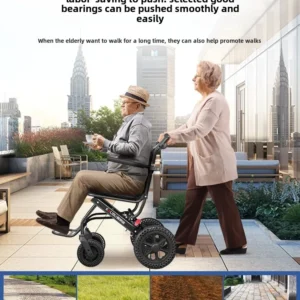 Wheelchair for the elderly folding wheelchair ultra-light small elderly travel