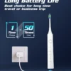 Sonic Electric Toothbrushes for Adults Teeth Whitening Toothbrush IPX7 Waterproof Smart Timer 6 Replaceable Heads Set - Image 6